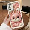 Phone Case: 2D Flat, Suitable for Samsung Galaxy A34 A35 M05 M06 S20 S22 S21 FE Plus 5G Protective Case, Pink Bunny, Perfect Christmas and Halloween H