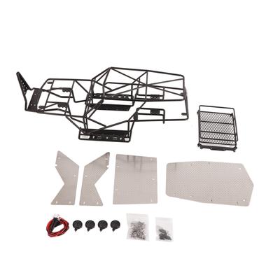Metal Frame With Guard Plate Roof Rack Lights for Axial Wraith AX90018 90020 110 RC Car