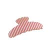 Fashion Korean Style Striped Hair Claw Large Geometry Acetate Claw Clip Crab Clip Headwear Acetic Acid Shark Clip Girls