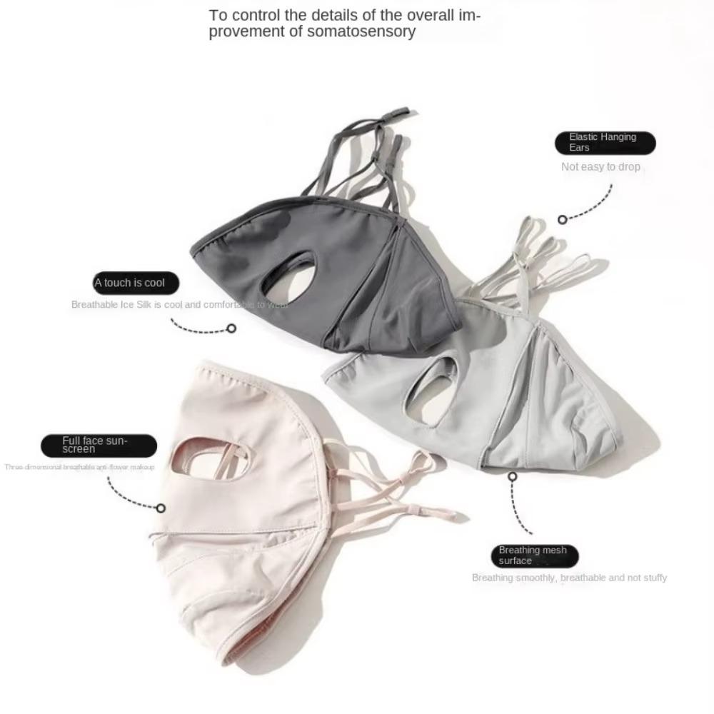 Ice Silk Face Cover Full Face Sunscreen Mask New Face Scarves