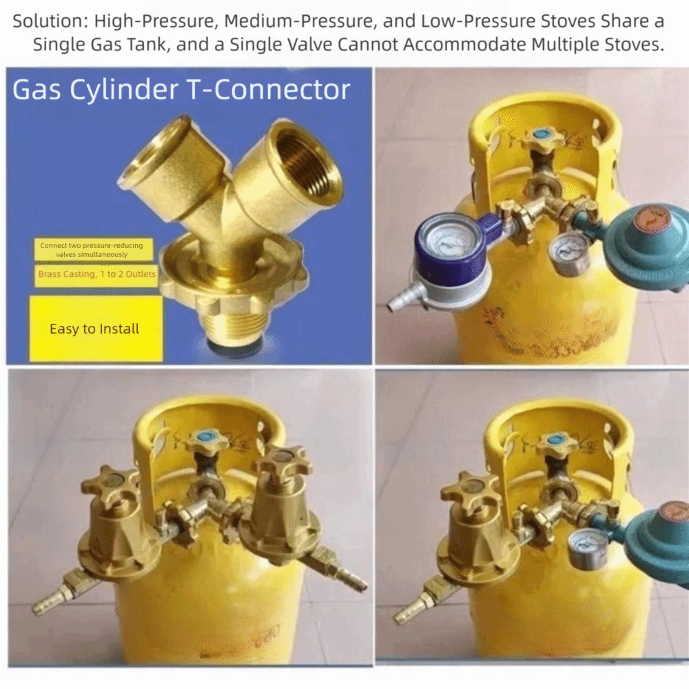 

Brass Valve Fittings Y-shaped 4-point Gas Splitter Adapter Fire stove diversion with switch Three way valve Liquefied gas tank A
