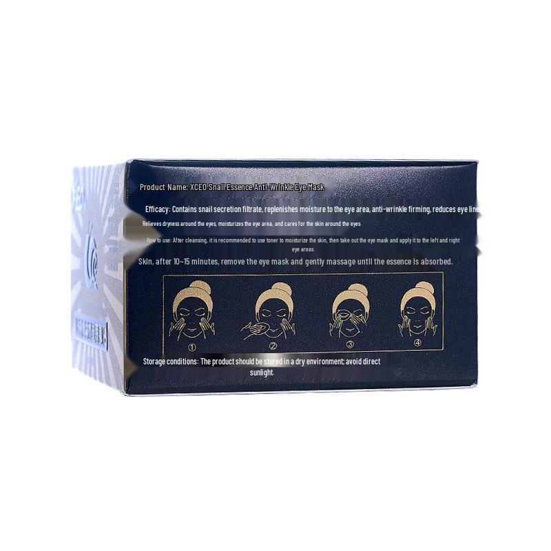 XCEO Snail Essence Anti-Wrinkle Eye Mask: Fades Dark Circles, Puffiness, Eye Bags, Lines and Firms.