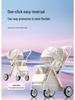 Reversible Baby Stroller: Sit & Lie, Foldable, Lightweight, High Landscape, 0-3 Years, Baby Carriage.
