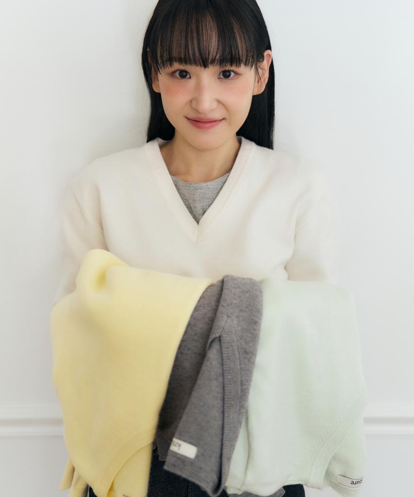 KNIZURE Daily Soft V-Neck Bell Pullover_7 Colors
