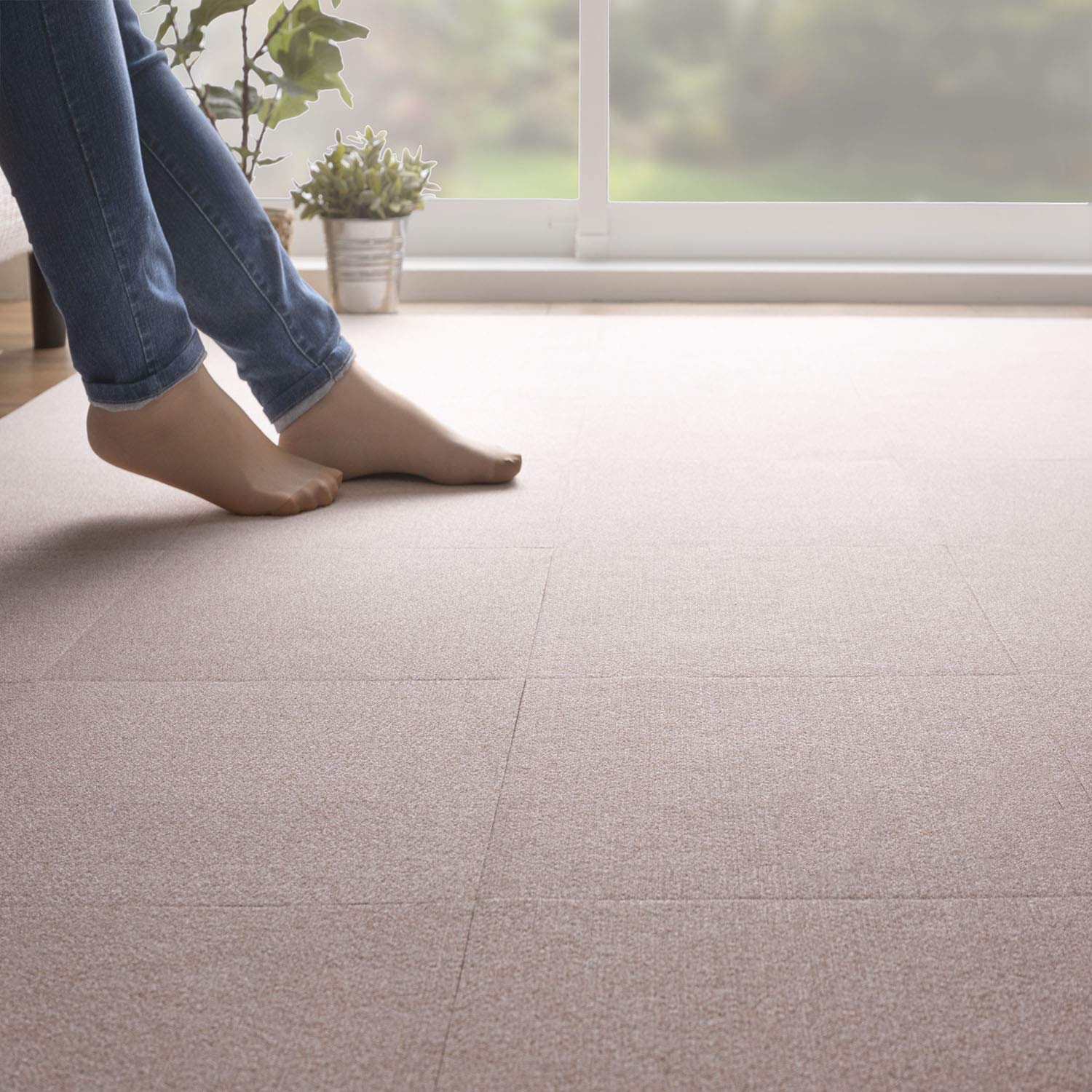 

Sanko Плитка Light 100 Плоская плитка Сделано в Нескользящий ковер, 30x30см, Бежевый, Листы, Легко размещаемый клей, Япония, Водоотталкивающий, Дезодорирующий, Моющийся,