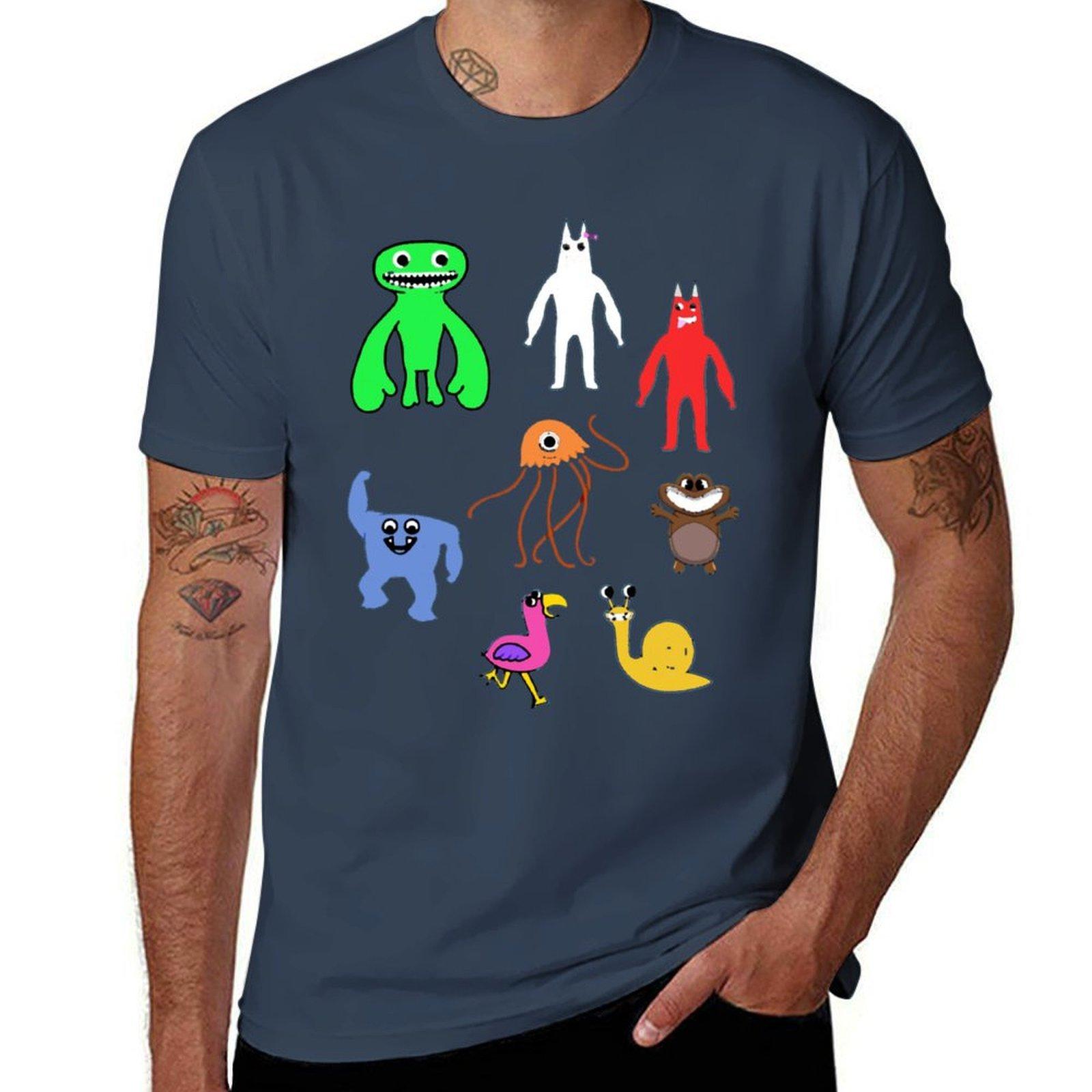 Cute Garten Of Banban CharacterspackActive TShirt Basic Simple Design Short Sleeve Shirt S