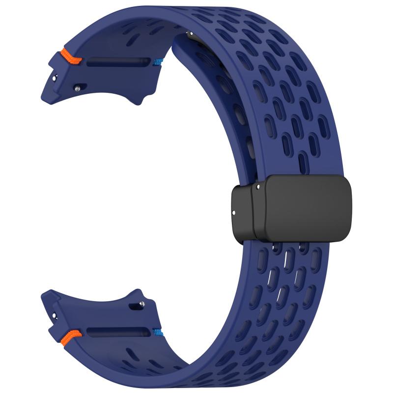 No Gaps Band for Samsung Galaxy Watch 7 FE 5 6 4 Classic 5 Pro 44mm Magnetic Silicone Bracelet Correa Galaxy Watch6 Watch4 Strap