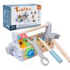 Wooden Toys Pretend Play Set Children Toolbox Nut Disassembly Screw Assembly Simulation Repair Games Educational Sensory Toys