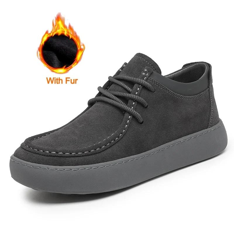 British Style Men Casual Flat Designer Shoes High Quality Comfy Genuine Leather Office Shoes Outdoor Antiskid Social Dress Shoes
