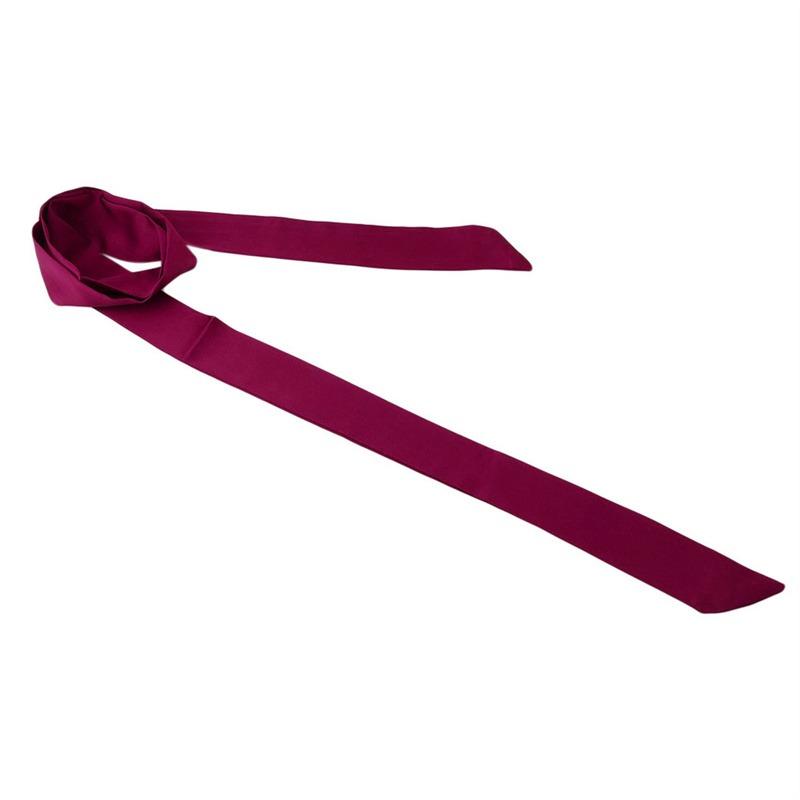 1PC Women Elegant Solid Printed Foulard Neckerchief Long Skinny Scarf Neck Hair Band Female Fashion Handle Ties Ribbon