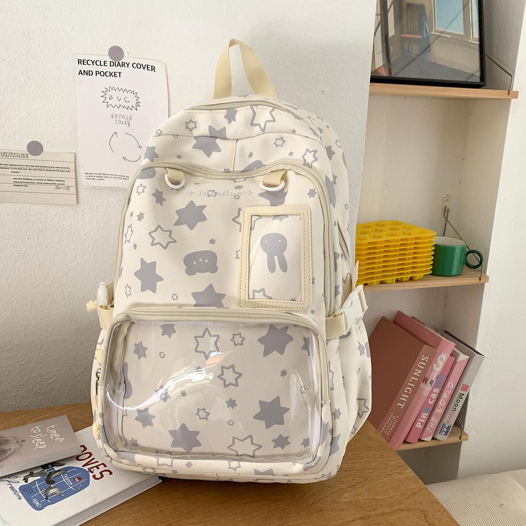 Schoolbag1011 New Star Schoolbag Female Japanese Ins Wind Small Fresh Literary Versatile Casual Girl Student Backpack