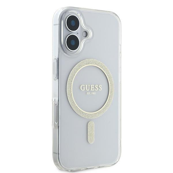 Guess Guhmp16Shfgeret Iphone 166.1 Przeźroczysty/Transparent Hardcase Iml Glitter Circle Magsafe