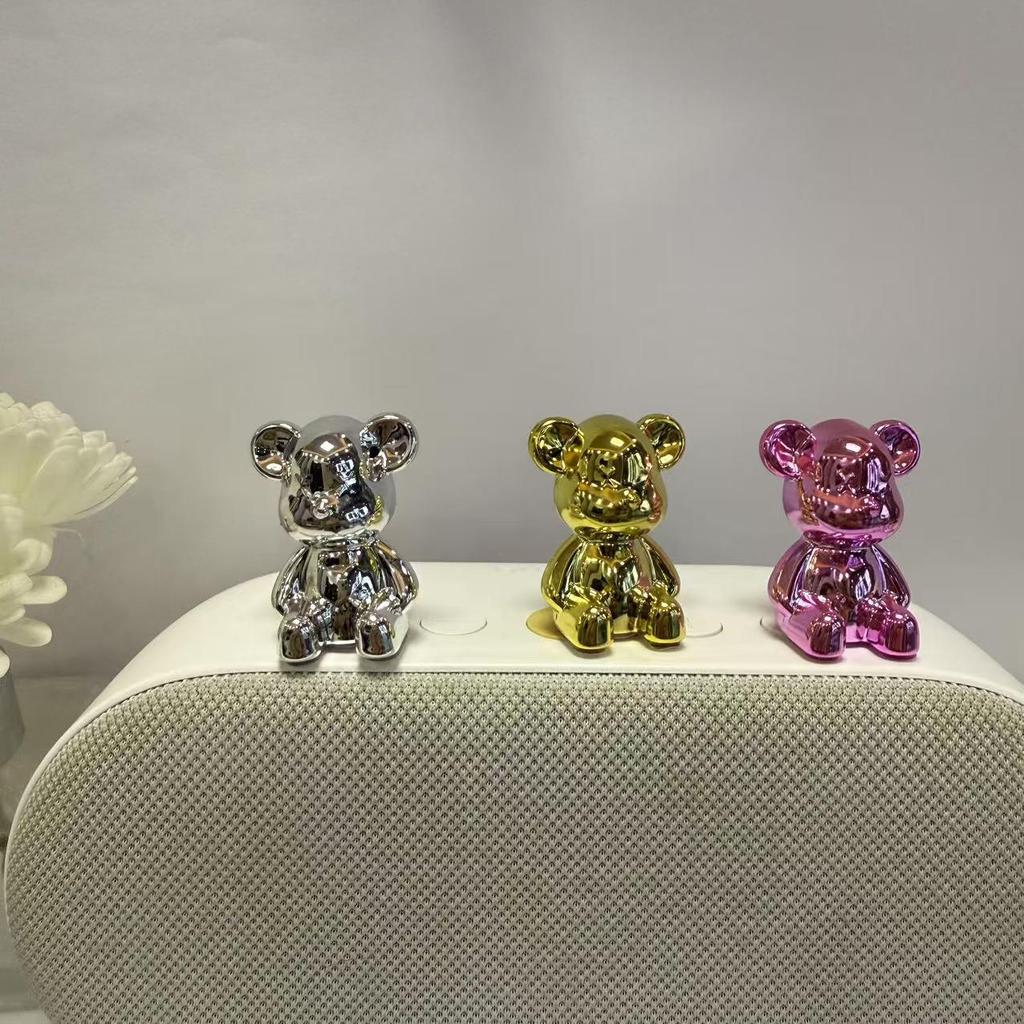 Creative Electroplated Long-Eared Rabbit Toothpick Holder & Tissue Box