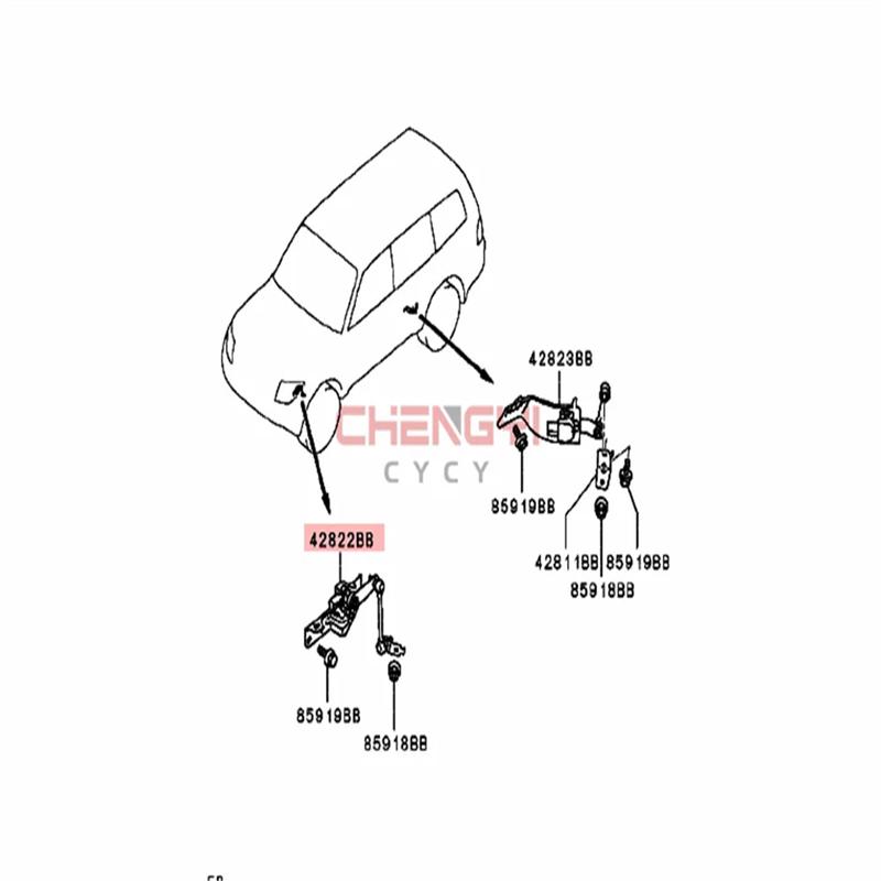 Car Headlight Level Sensor Body Height Sensor For Pajero Montero V85W V86W V87W V93W V95W V97W V98W 8651A064