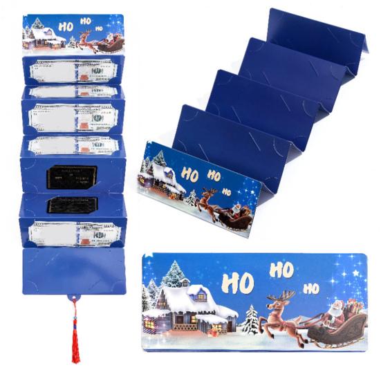 5 Pcs Christmas Money Envelope for Cash 10 Slots Surprise Money