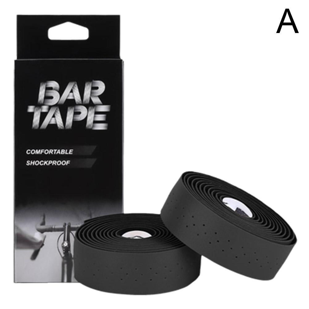 

Руль велосипеда противоскользящая лента для шоссейного велосипеда мягкая дышащая фиксированная кожа PU велосипед Perfor Y5N8 Black-1 pair
