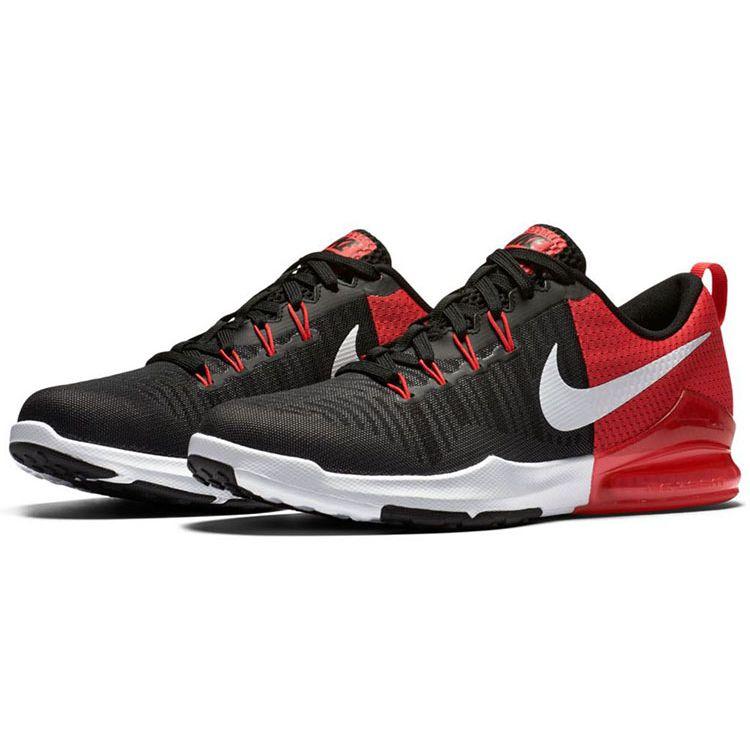 Nike Zoom Train Action Training Sports Comfort Fabric Shock Absorption Non-Slip Low-Top Marathon Running Shoes Men sneaker Black Red 852438-002