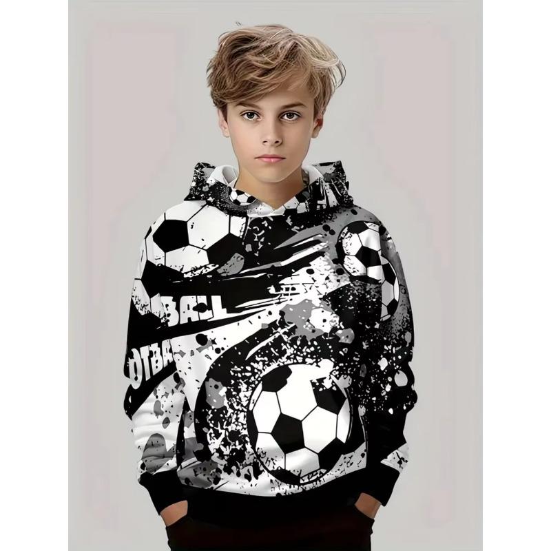 Kinder Herbst und Winter 3D-Druck Kapuzenmode Trendig Vielseitig Atmungsaktiv Lässig Kapuzenpullover & Sweatshirts (Jungen)