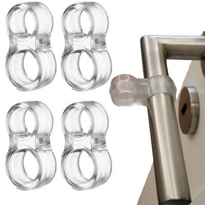 New 8-1PC Handles Door Stopper Punch-free Door Stops Transparent Round Protection Door Knob Bumper Walls Furniture Protector Pad