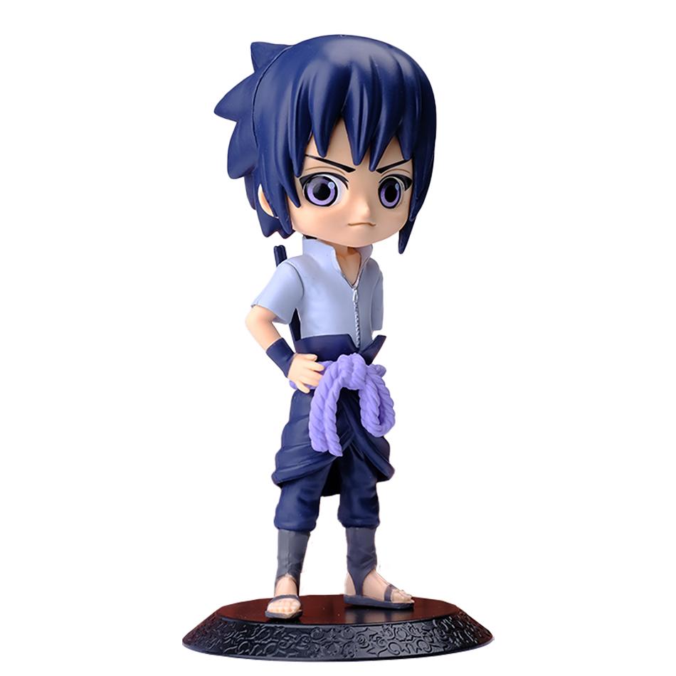 15,5 cm Anime Postać Naruto Uzumaki Naruto Uchiha Sasuke Ręcznie robiony Model PVC Ozdoba Zabawka dla dzieci Periferia Anime Uroczy Prezent