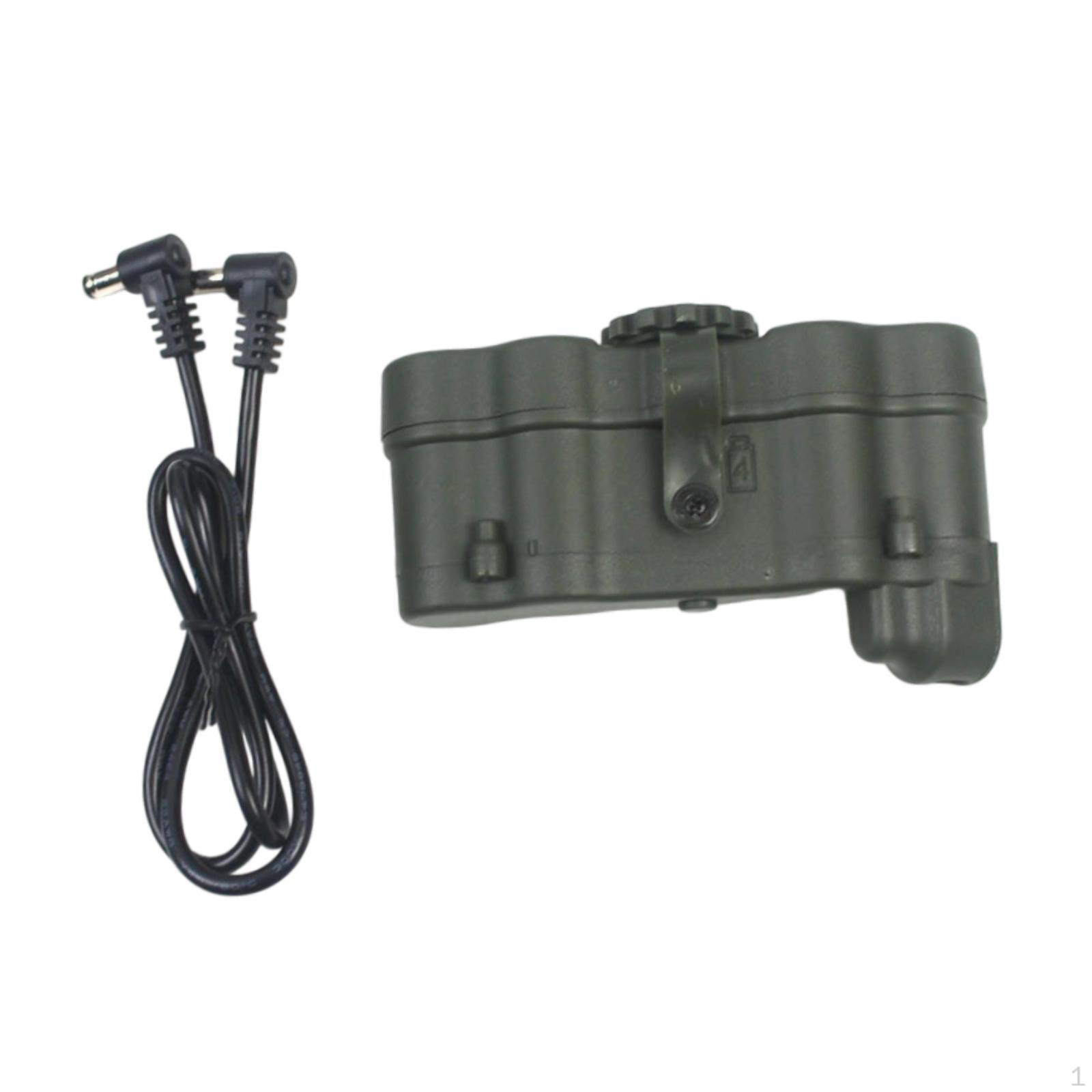 

Helmet Battery Box Model Night Visions Device Accessory for Role Playing Gift зелений