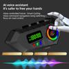 Y30A With FM Radio Motorcycle Helmet Headset LCD Display Bluetooth 5.4 Headphones Waterproof Motorcycle Helmet Earphones