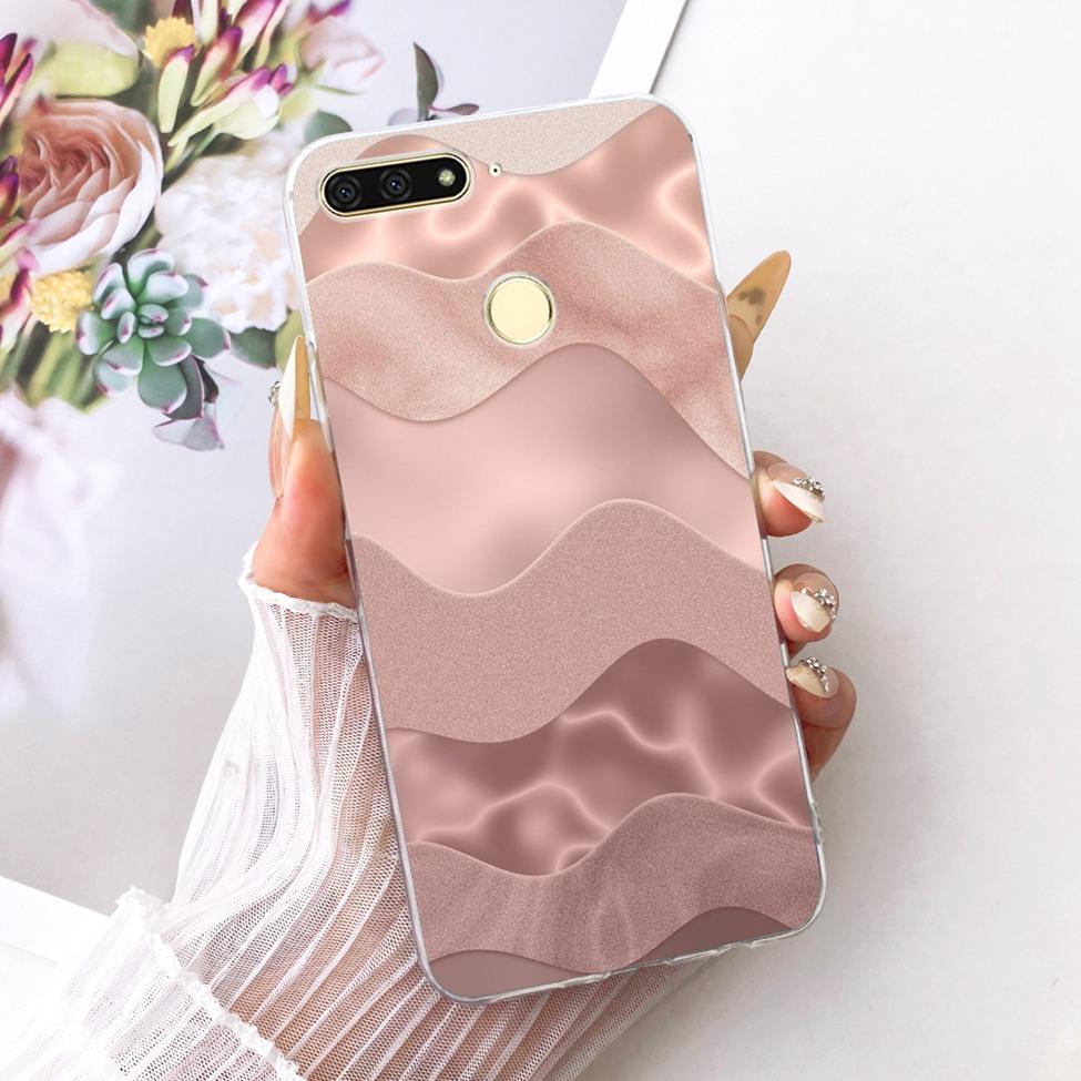For Huawei Y6 Prime 2018 Case Transparent Cute Fashion Butterfly Funny Painted Casing For Huawei Y6Prime 2018 ATU-L31 ATU-L42