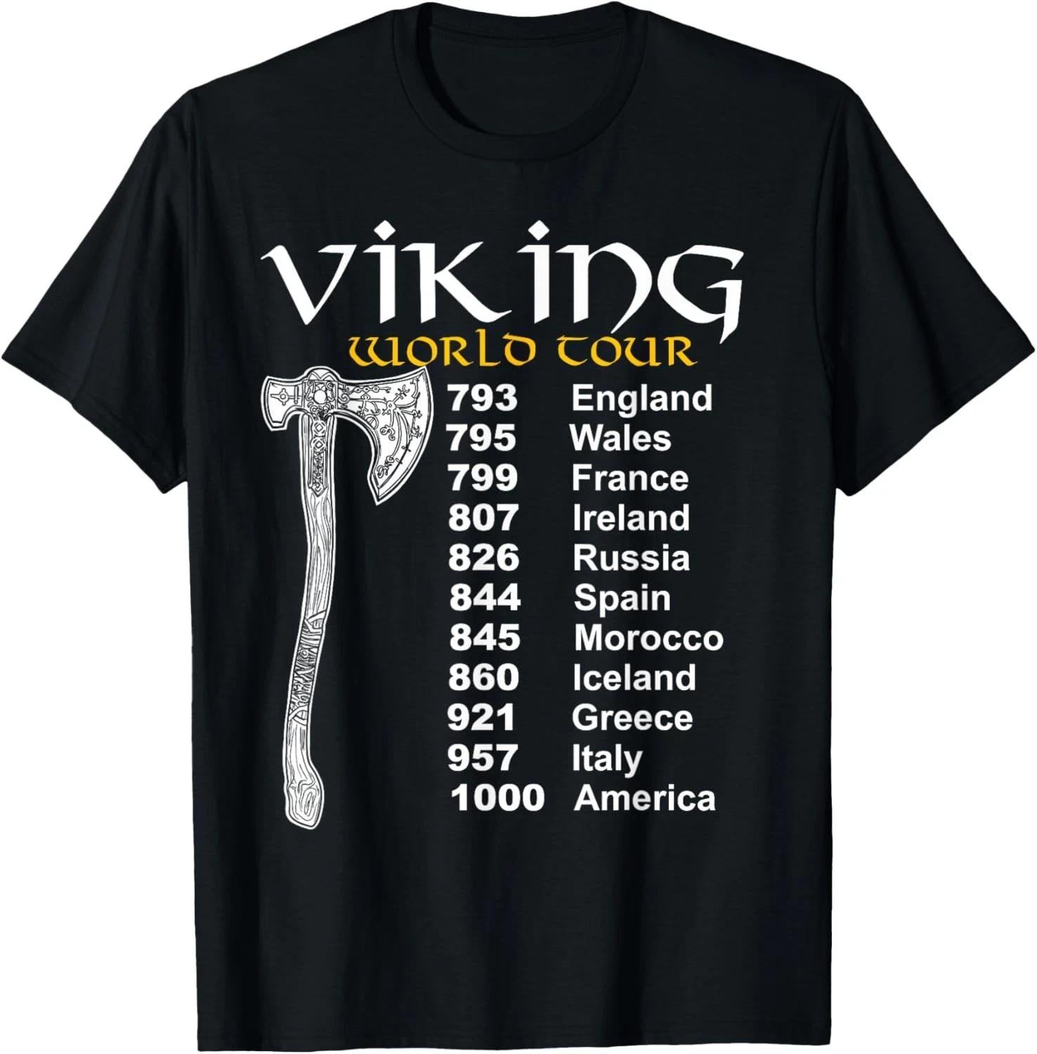 Viking World Tour Tee Gift Unisex T-Shirt 4XL