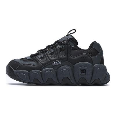 Croissant Confortable Polyvalent Amortissant Antidérapant Chaud Chaussures de Course Basses Femme sneaker Noir F12W441102FBD