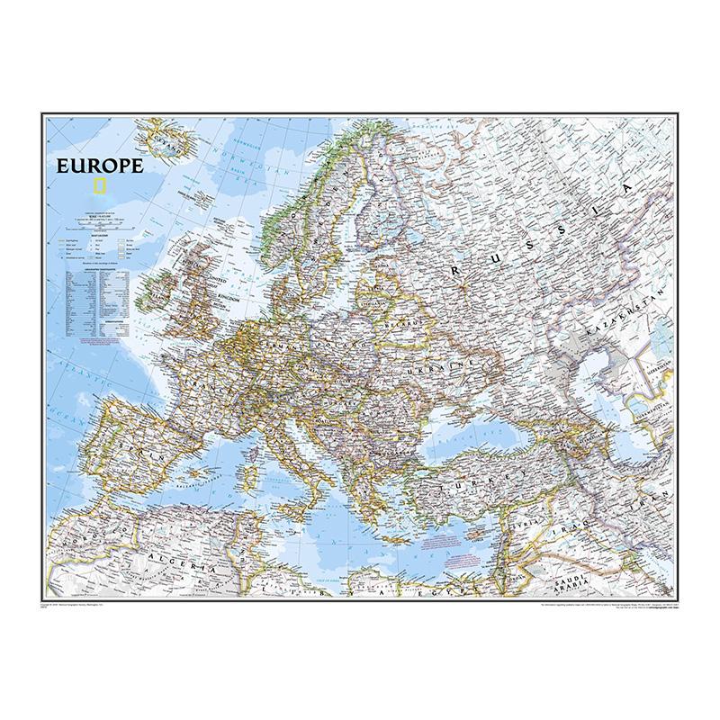 Mapa Anglie Evropa Politické Rozložení Rok 2006 Mapa Nástěnné Umělecké Tisky Malba na Plátně Obývací Pokoj Domácí Dekorace Školní Potřeby