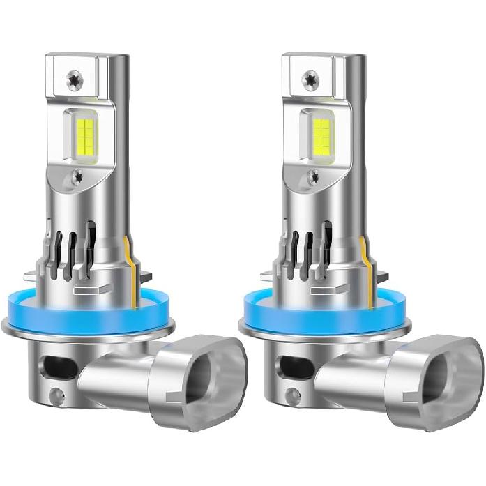 LED Upgrade Light Bulbs for Ford Transit Connect 2014-2023, H11/H9 High Beam and H11 Low Beam and H11 Fog Light Kit, 6000K White, 12000 Lumens, 60W,