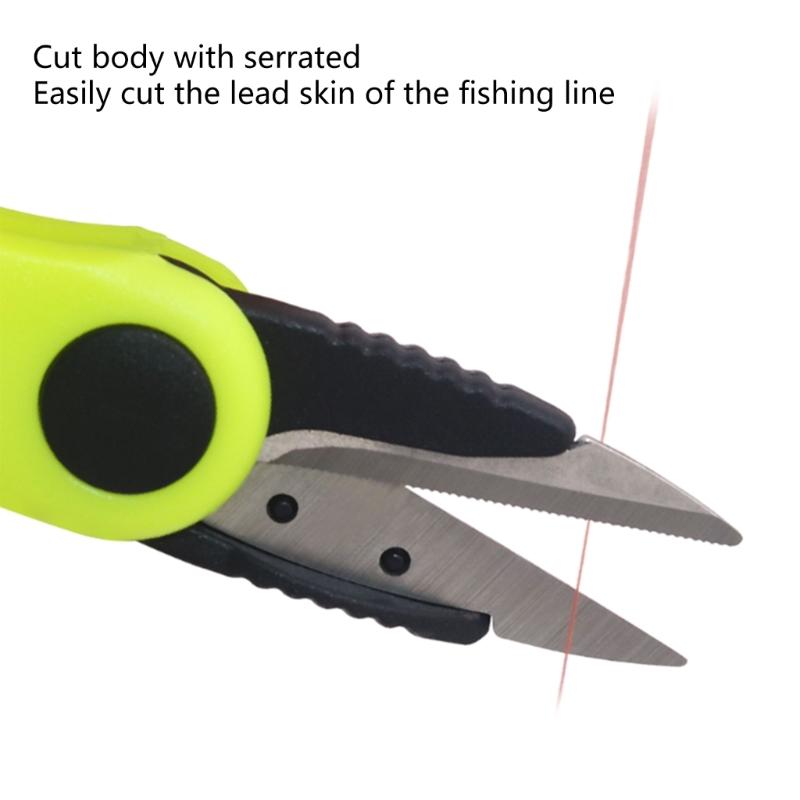 Foldable Line Cutter Stainless Steel Fishing Scissors Fishing Line Cutter for Braided Line Fishing Tackle Accessories