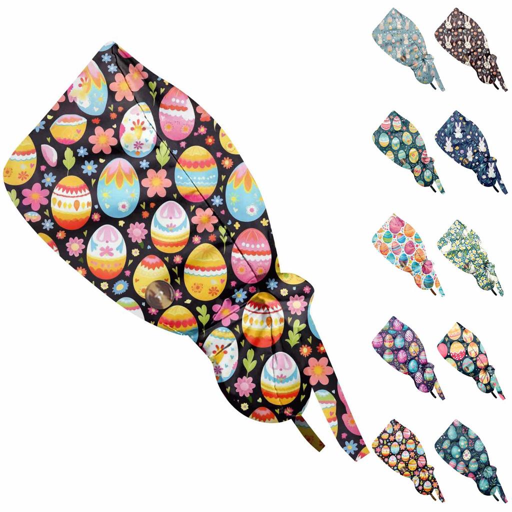 Pracovní čepice s módním potiskem, ležérní dámská čepice do culíku, čepice Wash, čepice Baotou