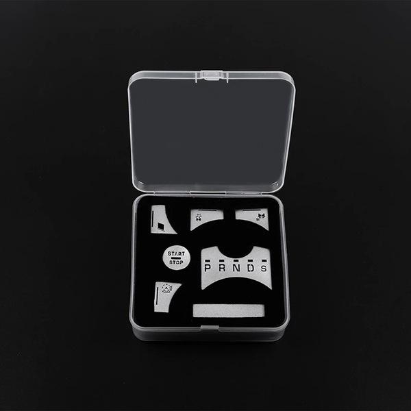 Jaguar XF Gear Shift Button Cover Stickers (7-Piece Set)