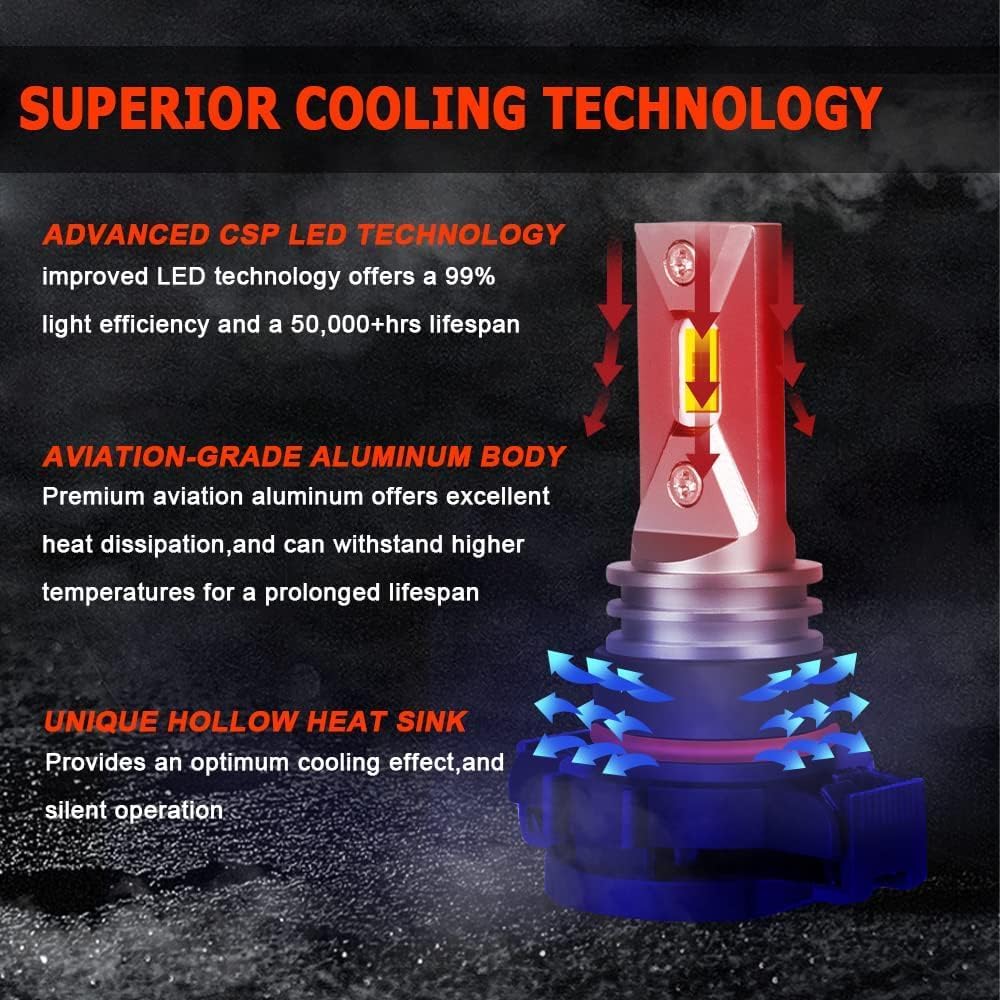 EMuna Fit For Chevrolet Silverado 1500(2007-2015) Chevy Silverado 2500 HD 3500 HD(2007-) Combo 9005 High Beam H11 Low Beam LED Headlight + 5202/H16