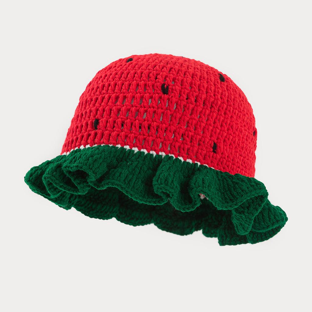 Women Knitted Hats New Cartoon Cute Handcrafted Animal Bucket Hats Autumn Winter 2025 Women's Warm Cold-proof Thicken Caps