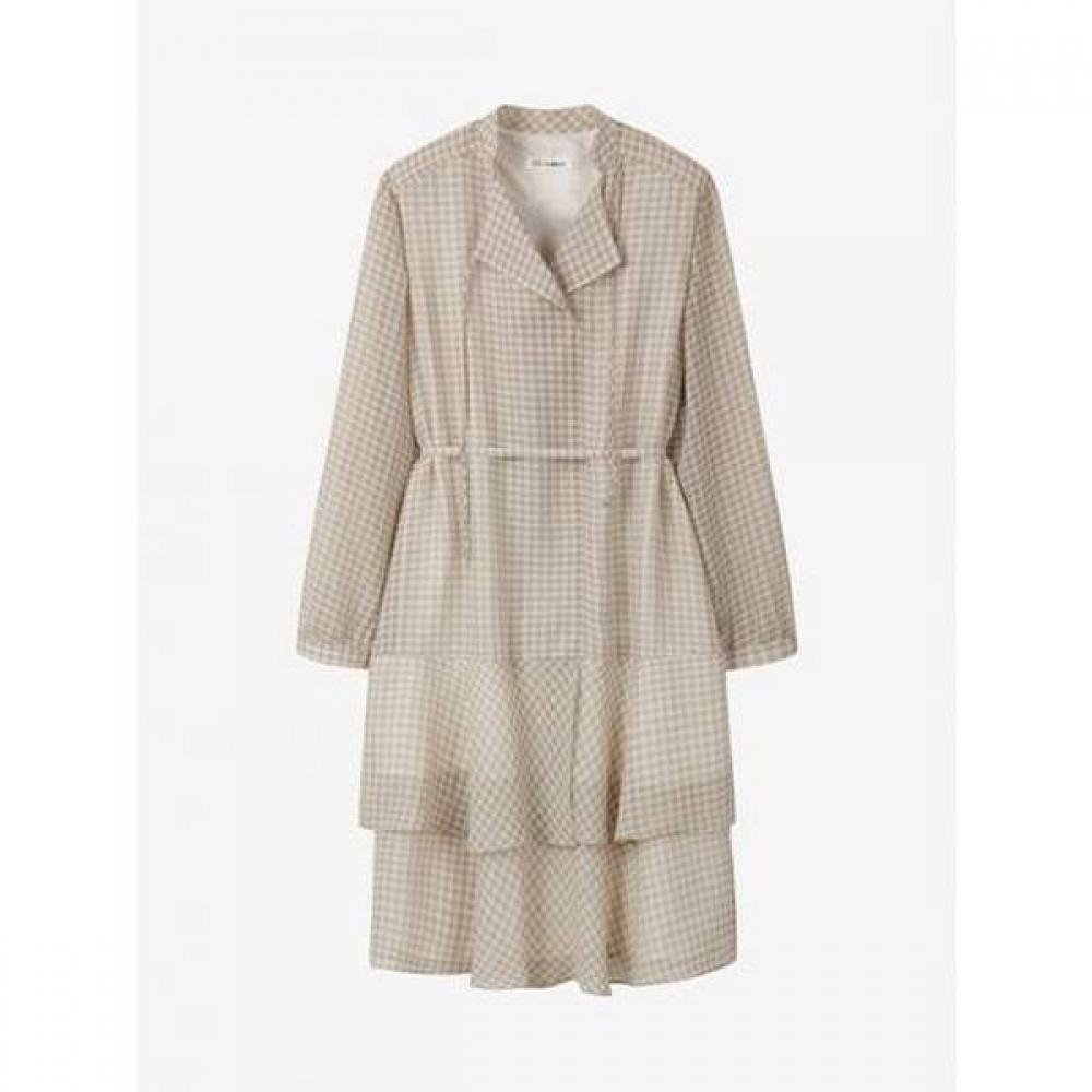 Cc Collect Check Pattern Chiffon Dress C261mse004