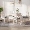 Seat Cushions 4 Pcs Light Grey 40 X 40 X 6 Cm Microfiber