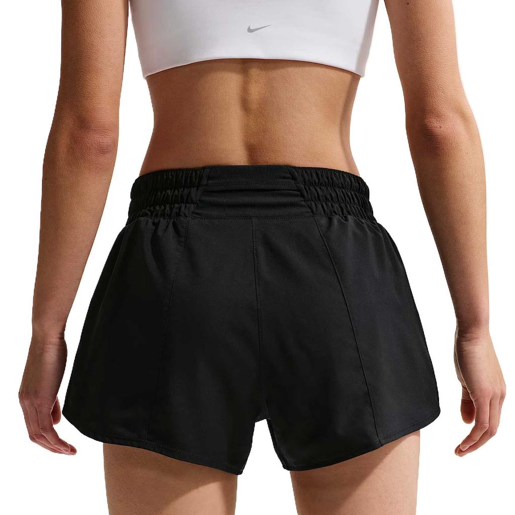 Nike Dri-Fit One Mid-Rise Solid Moisture-Wicking Sports Shorts Women Shorts DX6011-011