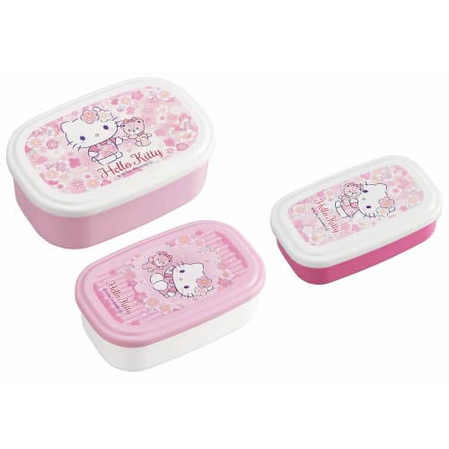 OSK Hello Kitty Sakura Seal Container 3-Piece Set SP-31