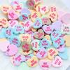 20Pz Carini Nuovi Cabochon Piatto Misto a Forma di Cuore Scrapbooking Kawaii Accessori Decorazioni Fai da Te F97