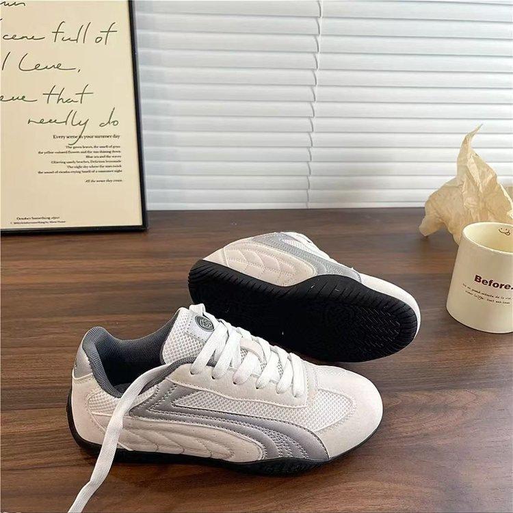 Mesh Platform German Training Shoes Women's Autumn New Casual Shoes Retro Heightening Breathable Sports Versatile