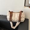 Autumn And Winter Large-Capacity Commuting Leisure Travel Fashion Diamond Tote Bag To Work High-Value Underarm Bag Messenger Bag Women