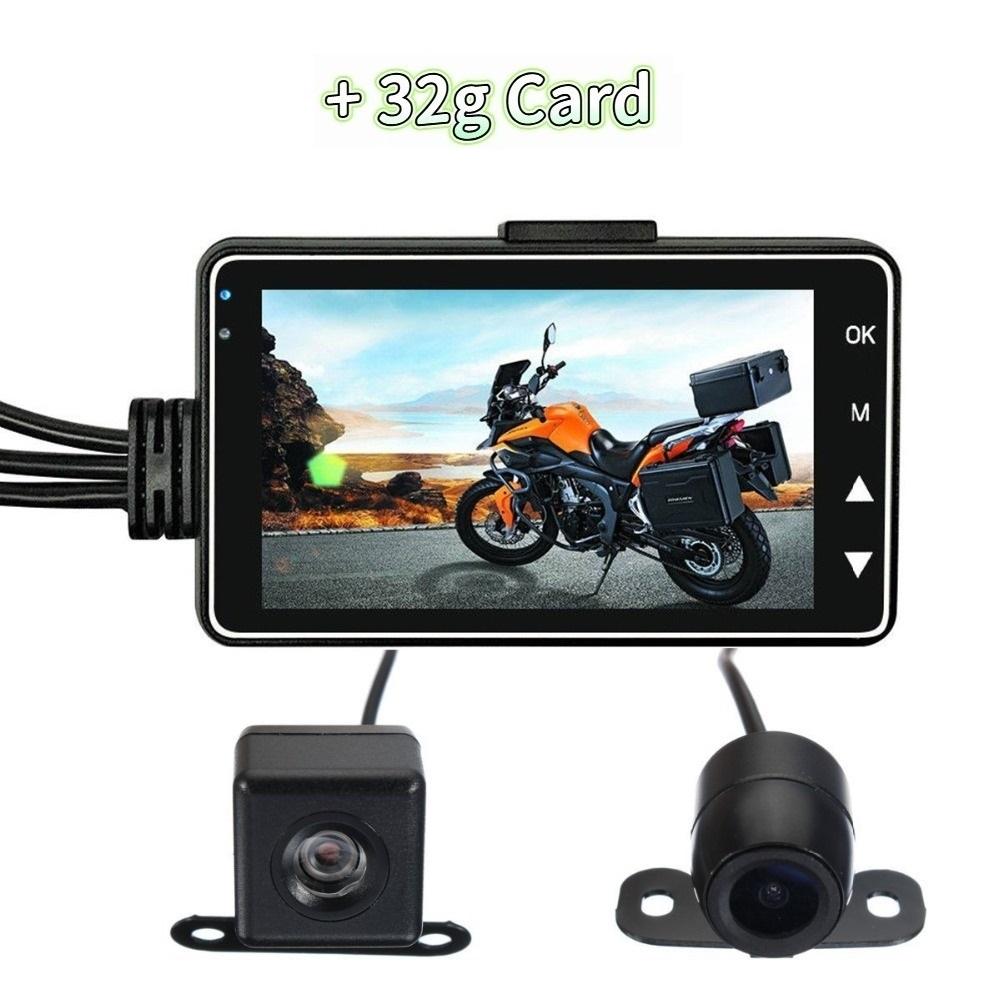 Motorcycle Driving Recorder High-definition Night Vision 720P Dual Lens Waterproof Camera Car Driving Recorder