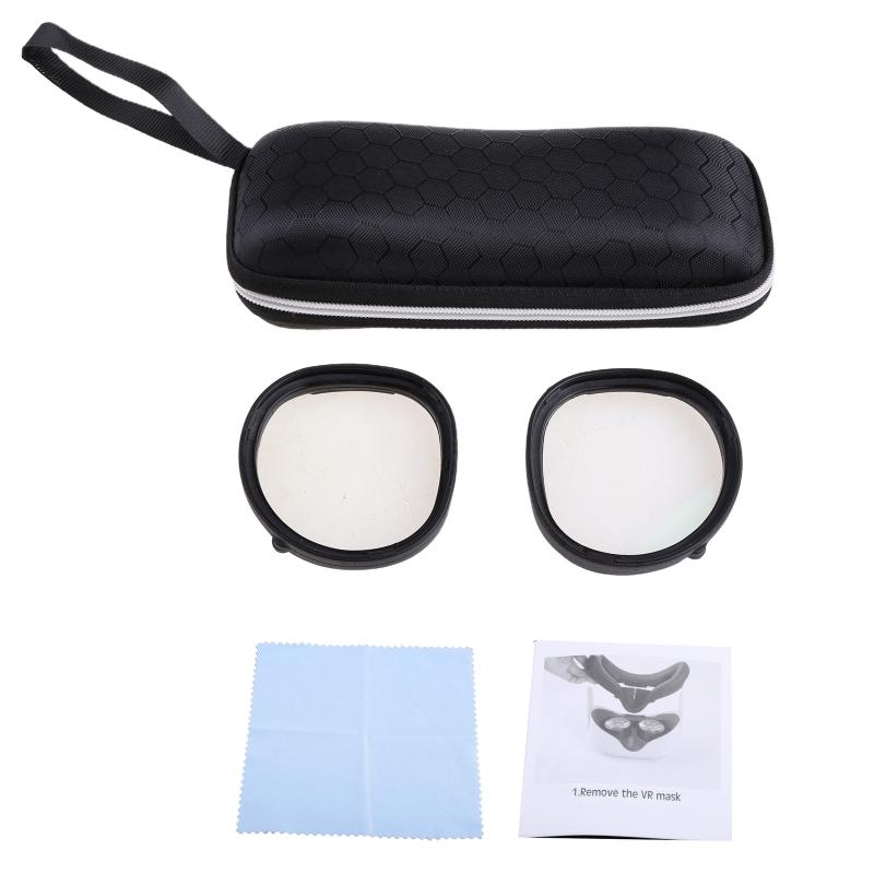 1Pair Black Eyeglass Magnetic Frame for  2 VR Anti-blue Light Lens Anti-blue Glasses for tection