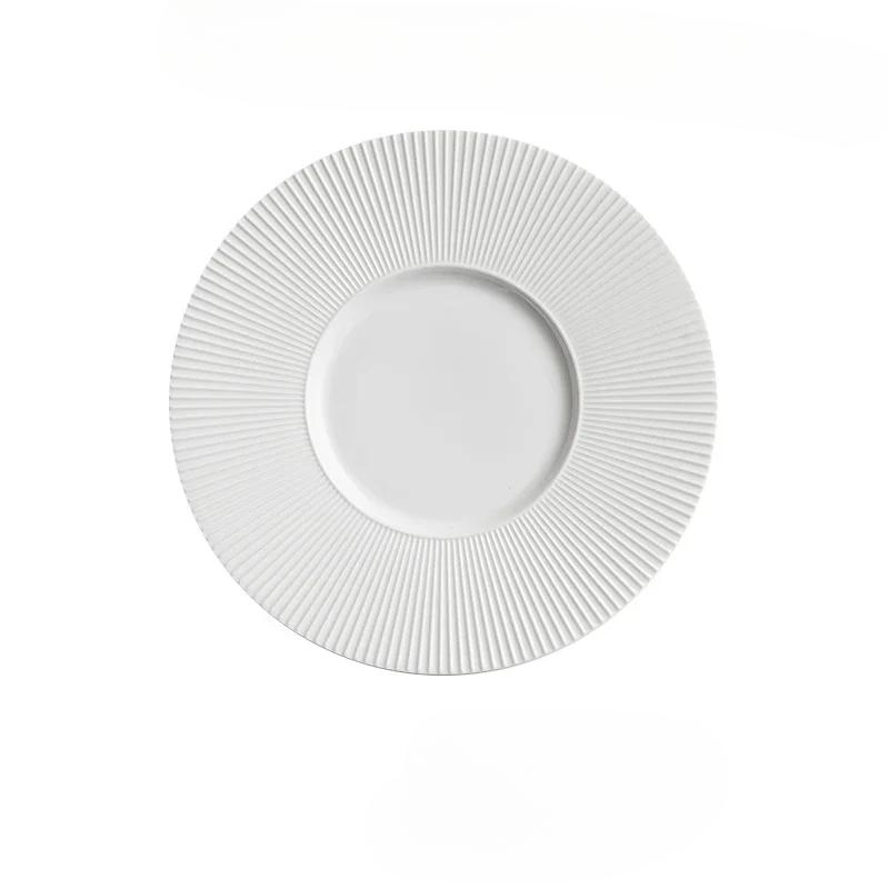 

Скандинавская Простая Тарелка для Стейка Вертикальная Западная Посуда Креативная Французская Тарелка для Пасты Фруктовый Салат Кухонная Утварь Домашние Украшения