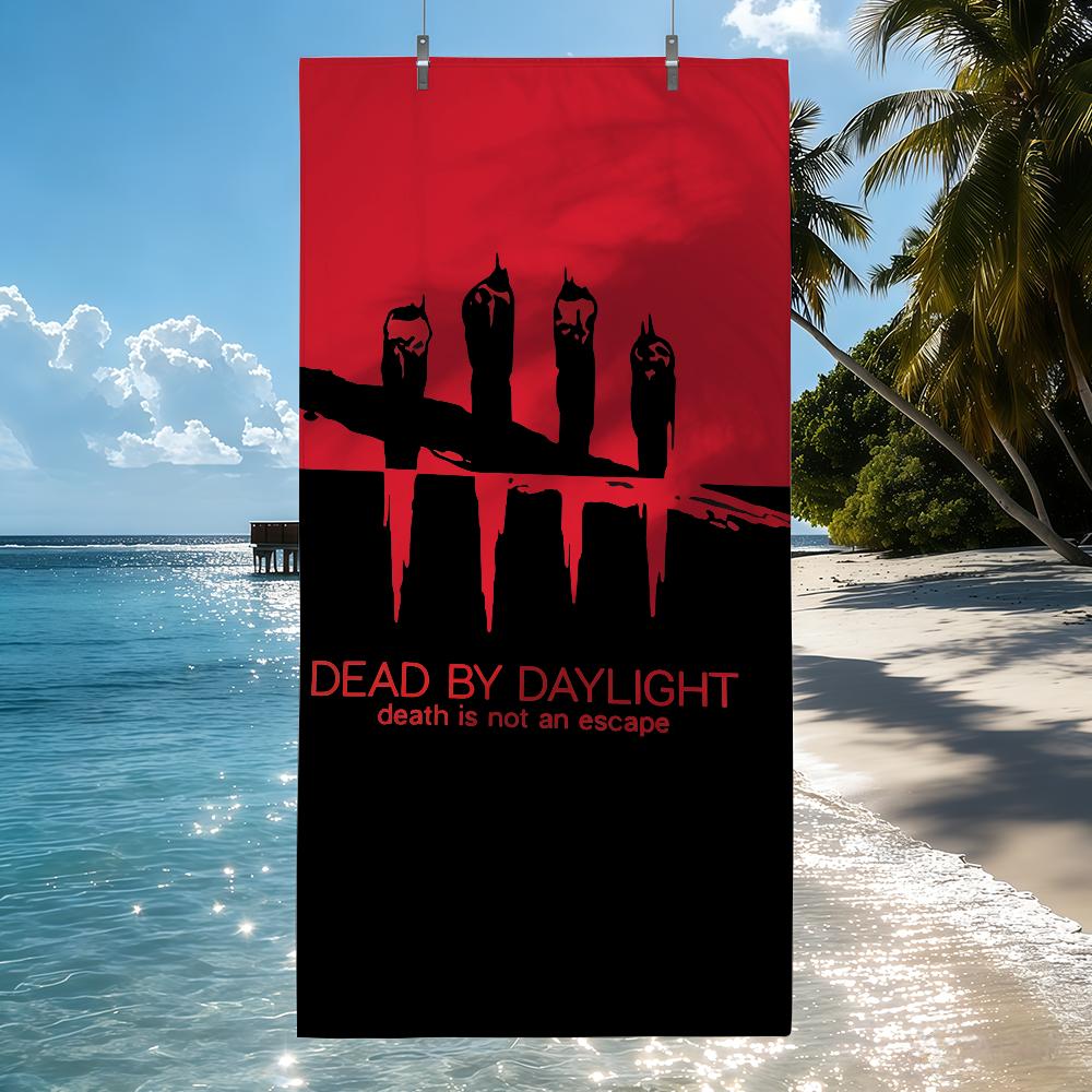 Game D-Dead By D-Daylight Towel Beach Shower Bath Travel Lightweight Skin Friendly for Pool Camping Cruise Summer