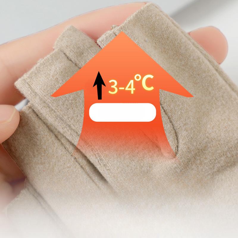 Herbst- und Winterhandschuhe für Damen Paare Fingerlose Outdoor-Radhandschuhe Studenten Tippen Deutsch Samt Warm Halbfingerhandschuhe
