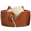 Wooden Yarn Bowl Yarn Storage Bowl Portable Knitting Yarn Bowl Cat Shaped Yarn Ball Organizer Multi-Function for Crochet Lovers