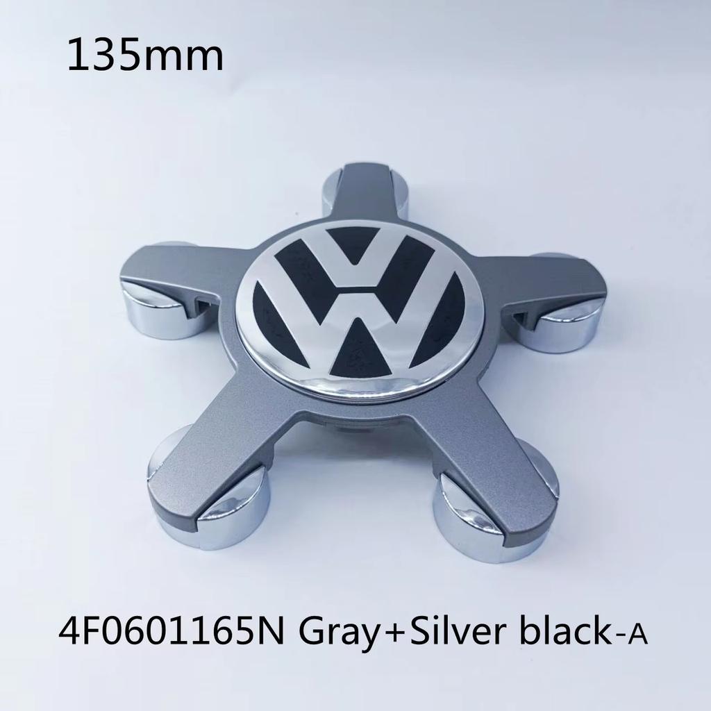 For VOLKSWAGEN VW 4pcs For Volkswagen Golf Polo 135mm 4F0601165N 5Pins Car Wheel Center Caps Rim Hub Cover Hubcap Logo Badge Emb